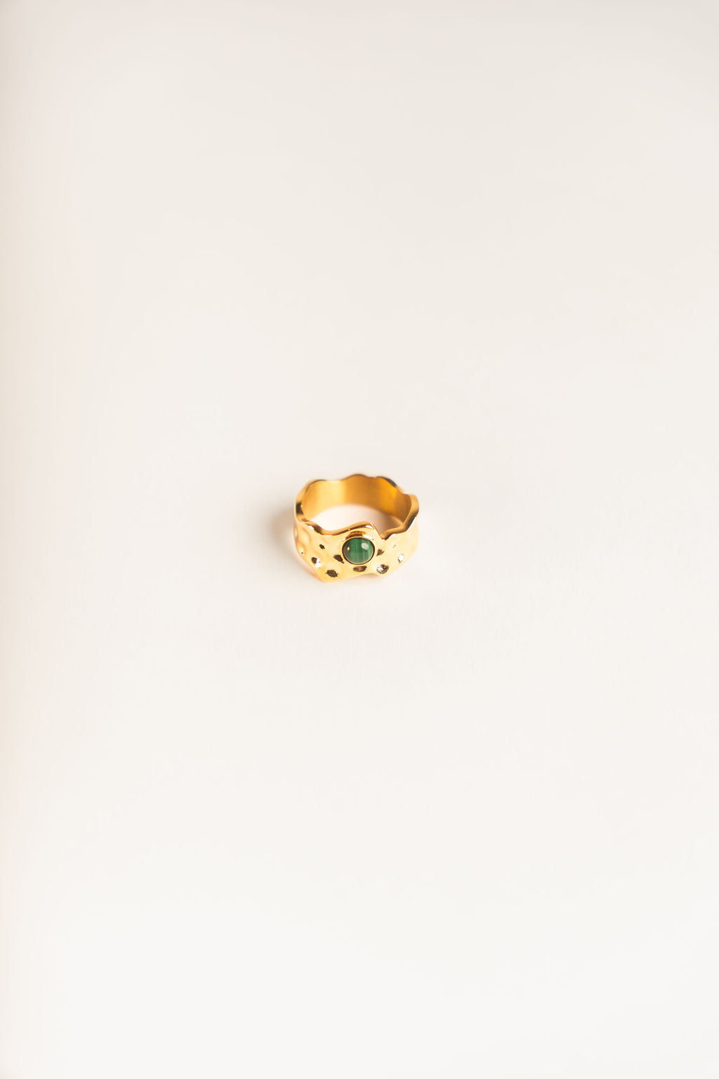 Hammered Ring - 18kt Gold Plated