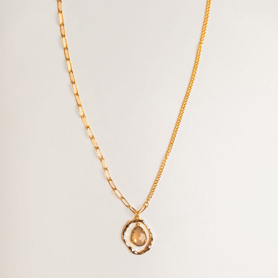 Two Type Chain - 18kt Gold Necklace